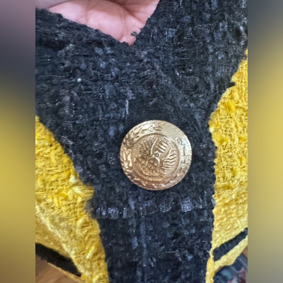 Ny&Company Yellow Black Plus size Women’s Tweed Jacket Blazer Fall Jacket XXL - Picture 9 of 16